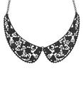 Black Filigree Collar Necklace, , hi-res