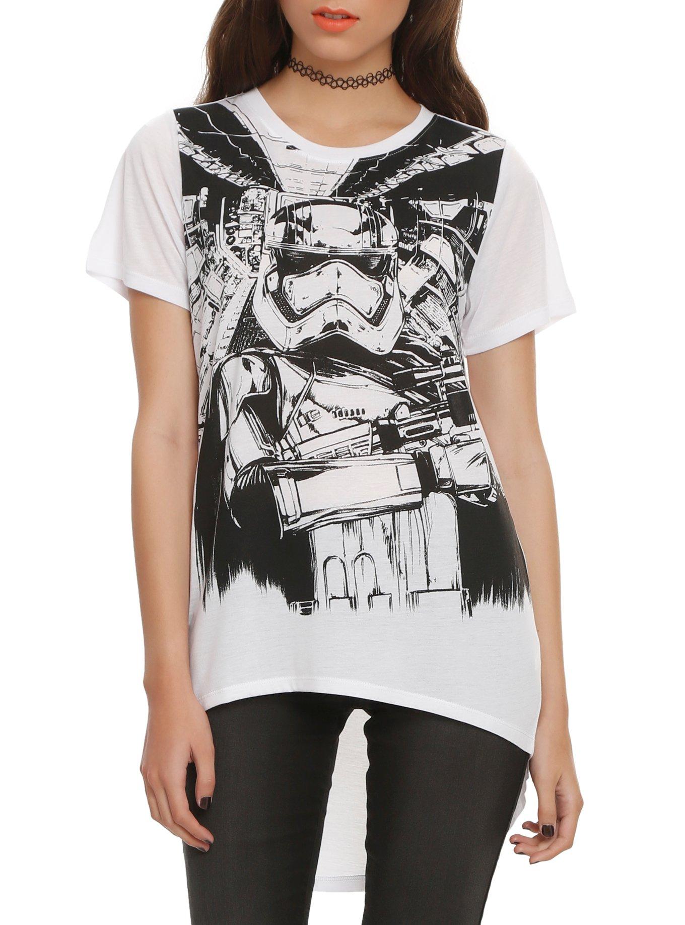 Star Wars: The Force Awakens Captain Phasma Girls Hi-Lo Top, WHITE, hi-res
