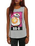 Star Wars: The Force Awakens BB-8 Girls Muscle Top, GREY, hi-res