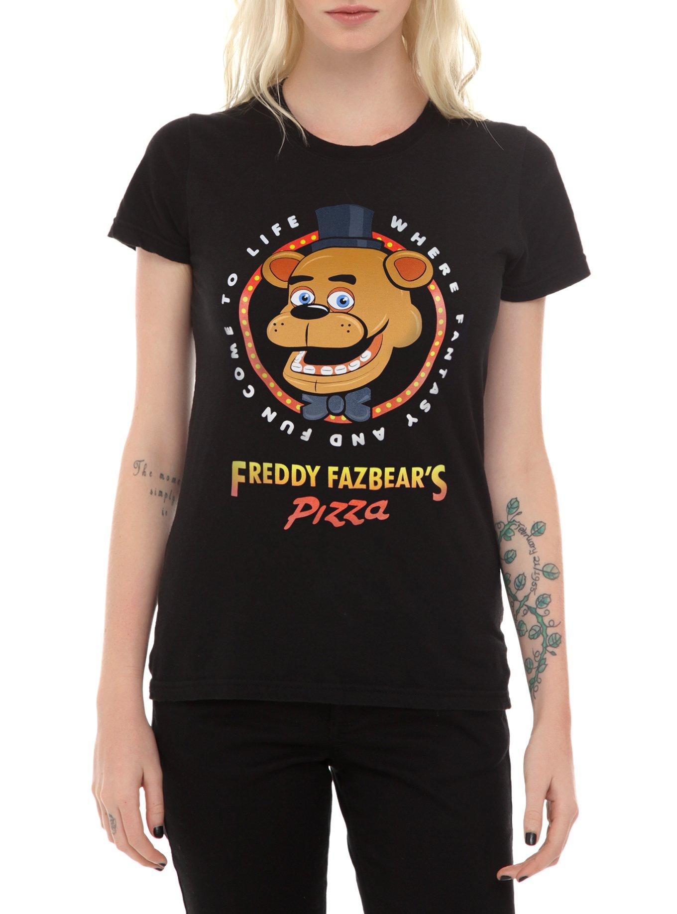 Five Nights At Freddy's Freddy Fazbear's Pizza Girls T-Shirt | Hot