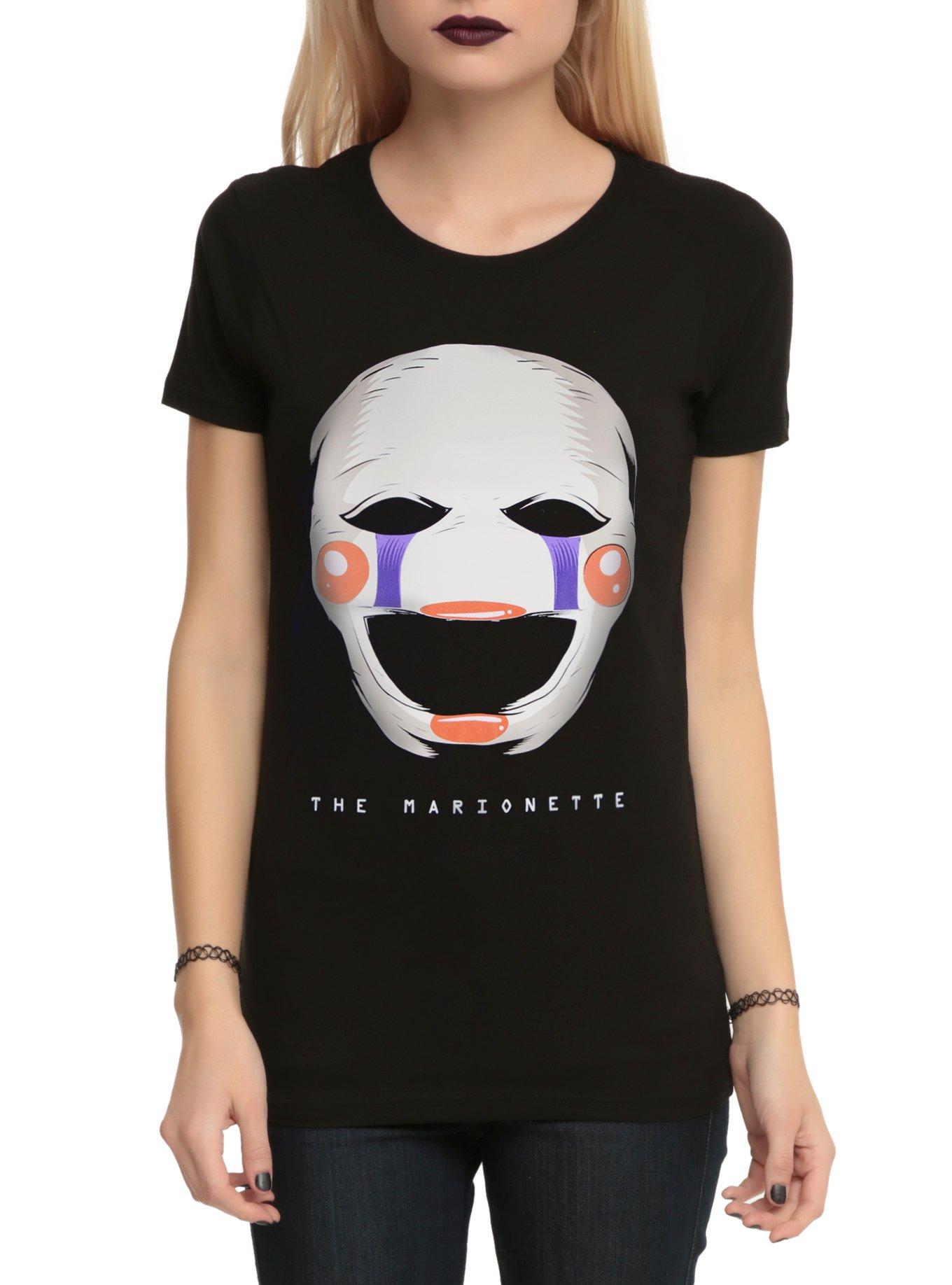 Five Nights At Freddy's Marionette Girls T-Shirt, BLACK, hi-res
