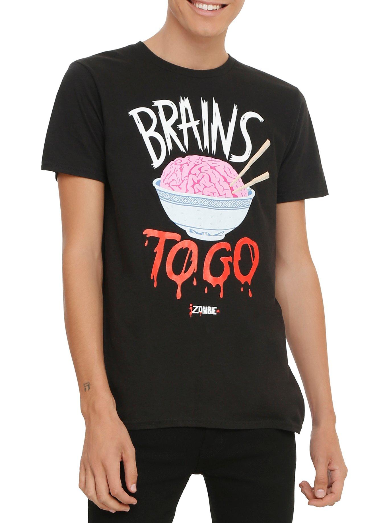 iZombie Brains To Go T-Shirt, BLACK, hi-res