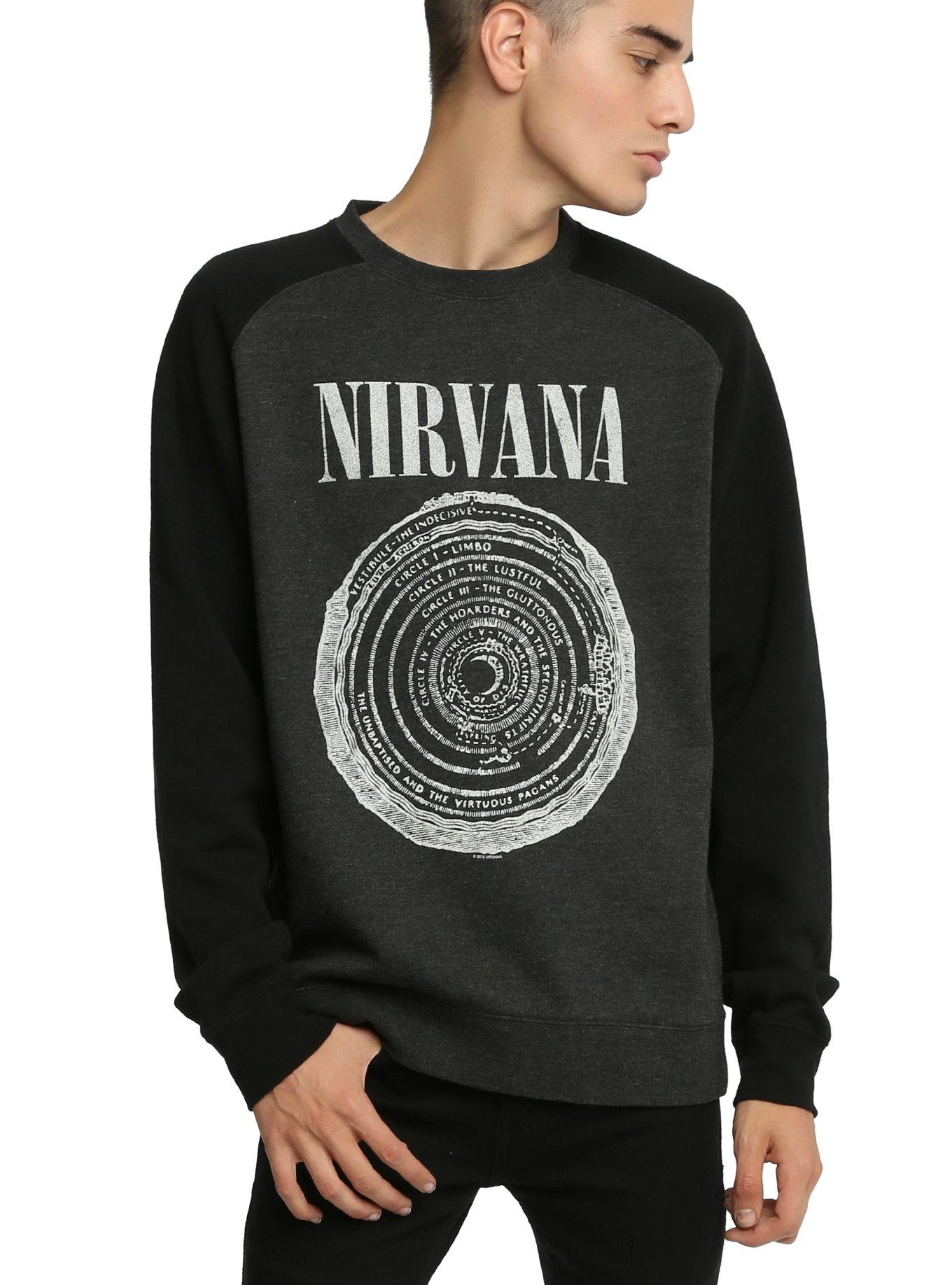 Nirvana Swirl Sweatshirt, BLACK, hi-res
