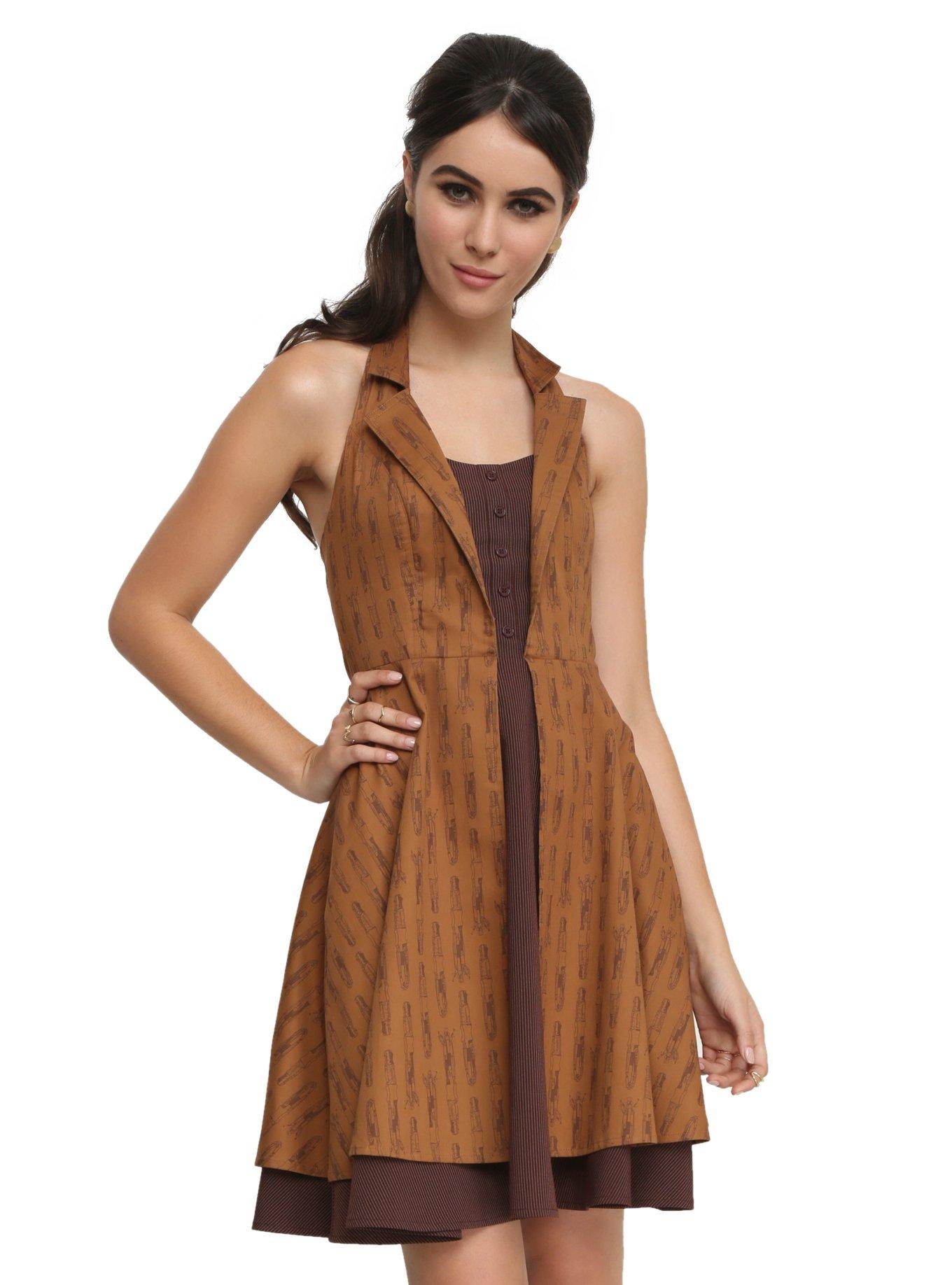 Doctor Who Regeneration Dress, BROWN, hi-res