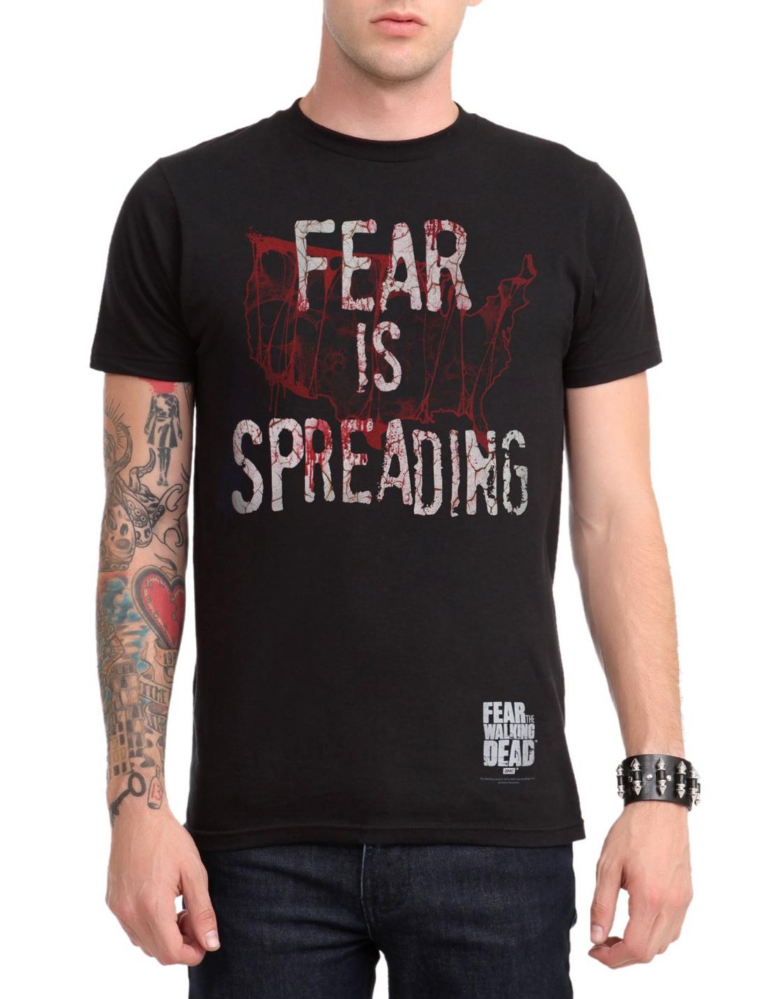 Fear The Walking Dead Fear Is Spreading T-Shirt, BLACK, hi-res