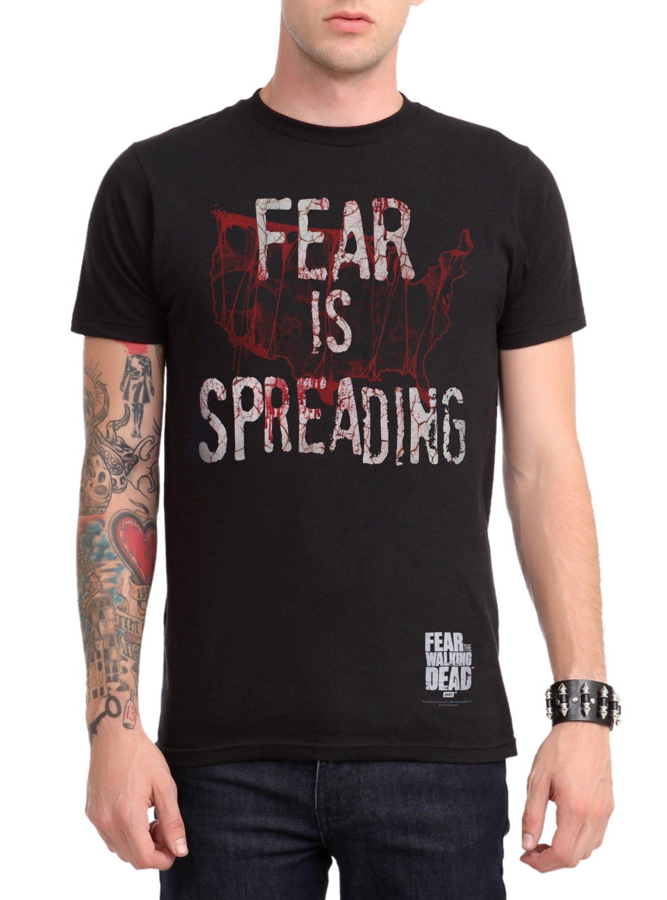 Fear The Walking Dead Fear Is Spreading T-Shirt, BLACK, hi-res