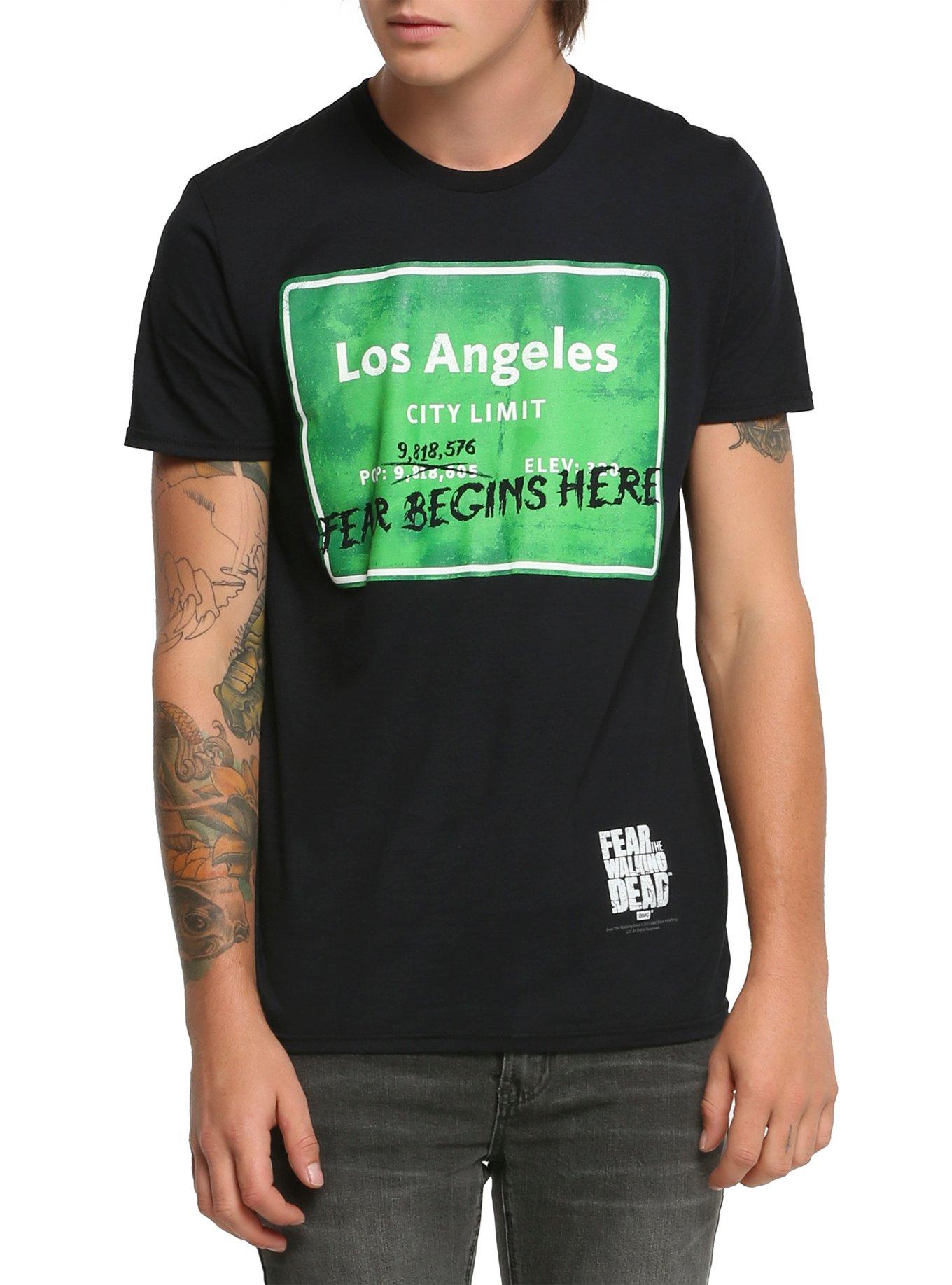 Fear The Walking Dead Los Angeles T-Shirt, BLACK, hi-res
