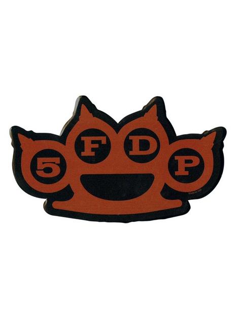 Five Finger Death Punch Brass Knuckles Logo Sticker | Hot Topic