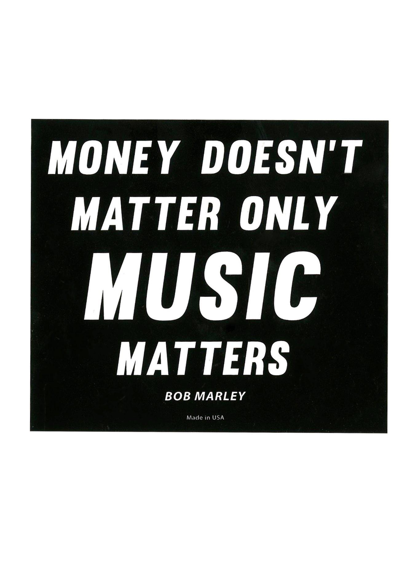 Bob Marley Only Music Matters Sticker, , hi-res