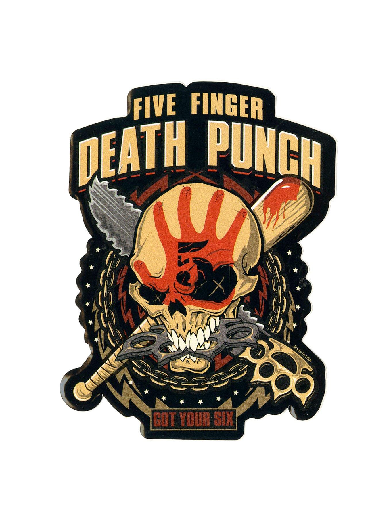 Poster Five Finger Death Punch 61x91 Cm Teschio Mano Rossa Licenza Ufficiale