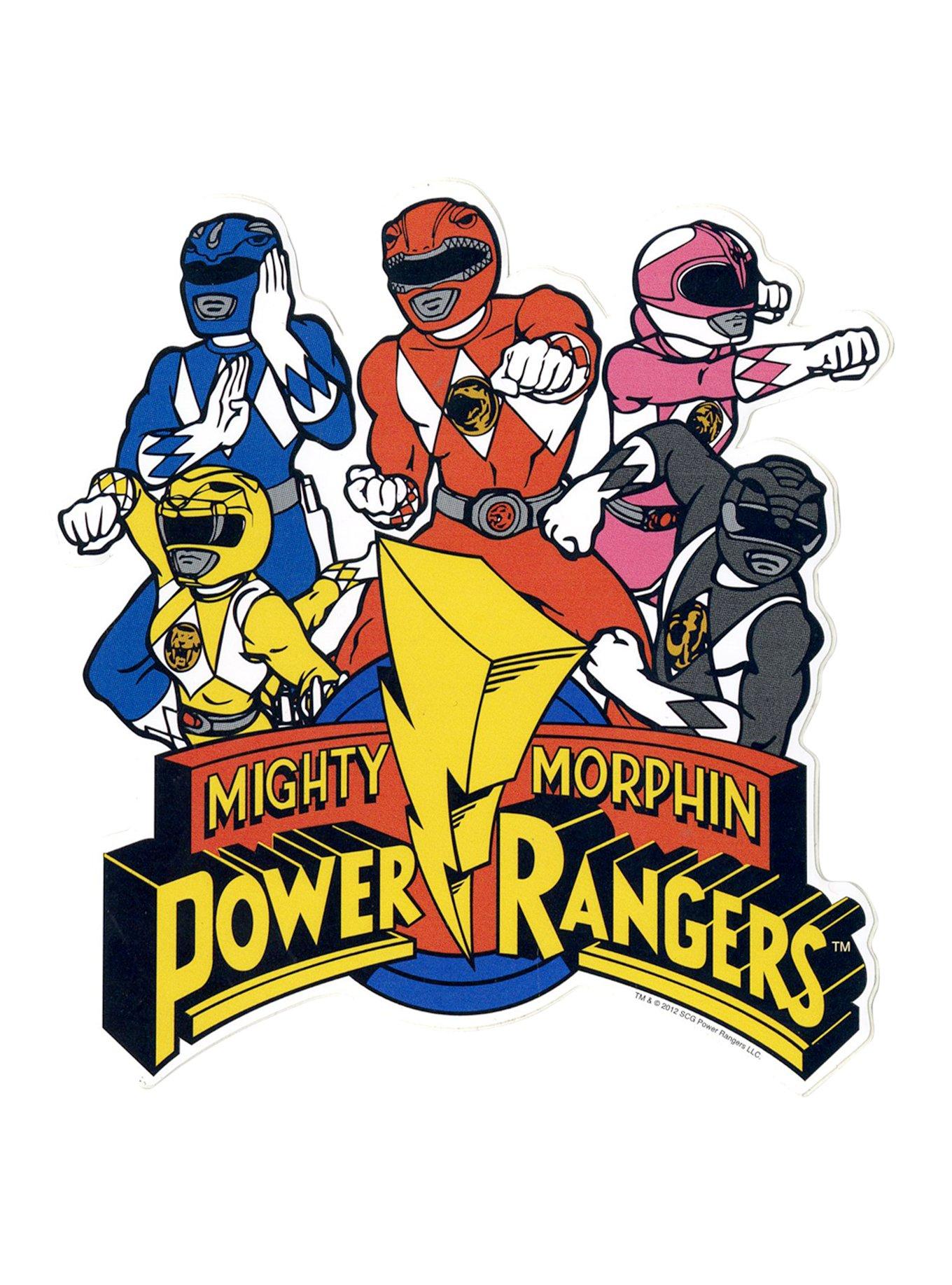 Mighty Morphin Power Rangers Sticker Hot Topic