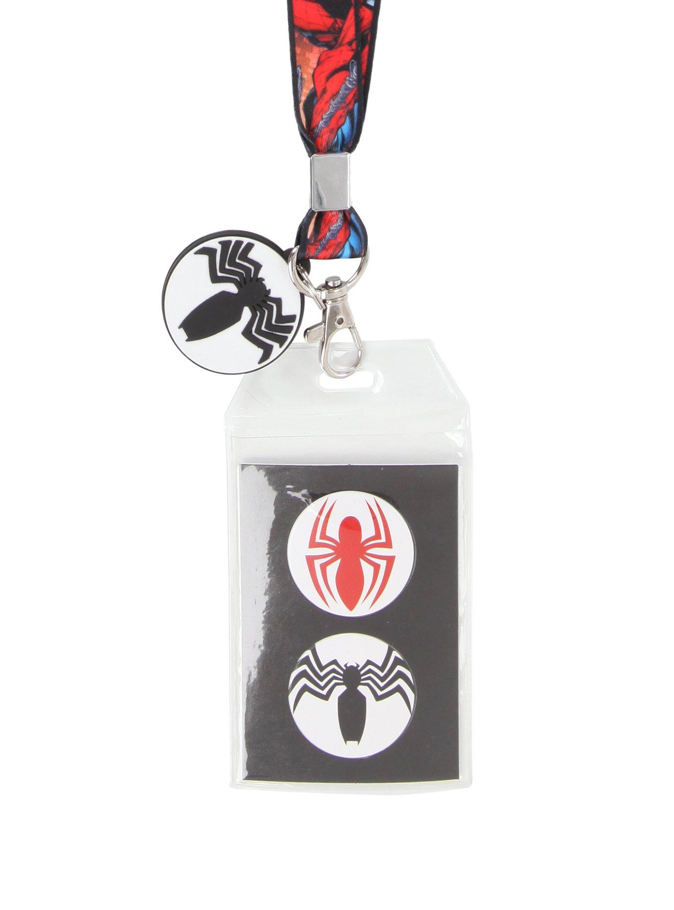 Marvel Comic Book Graphic Lanyard ID Badge Holder And 2 Rubber Charm :  : Office Products