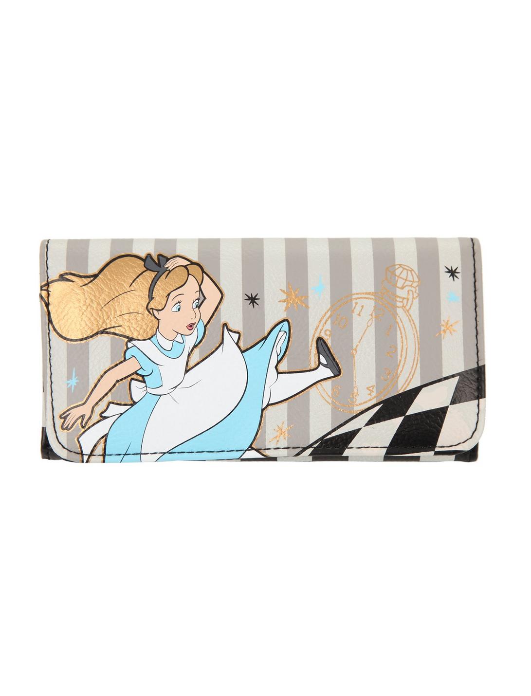 Disney Alice In Wonderland Checkered Wallet, , hi-res