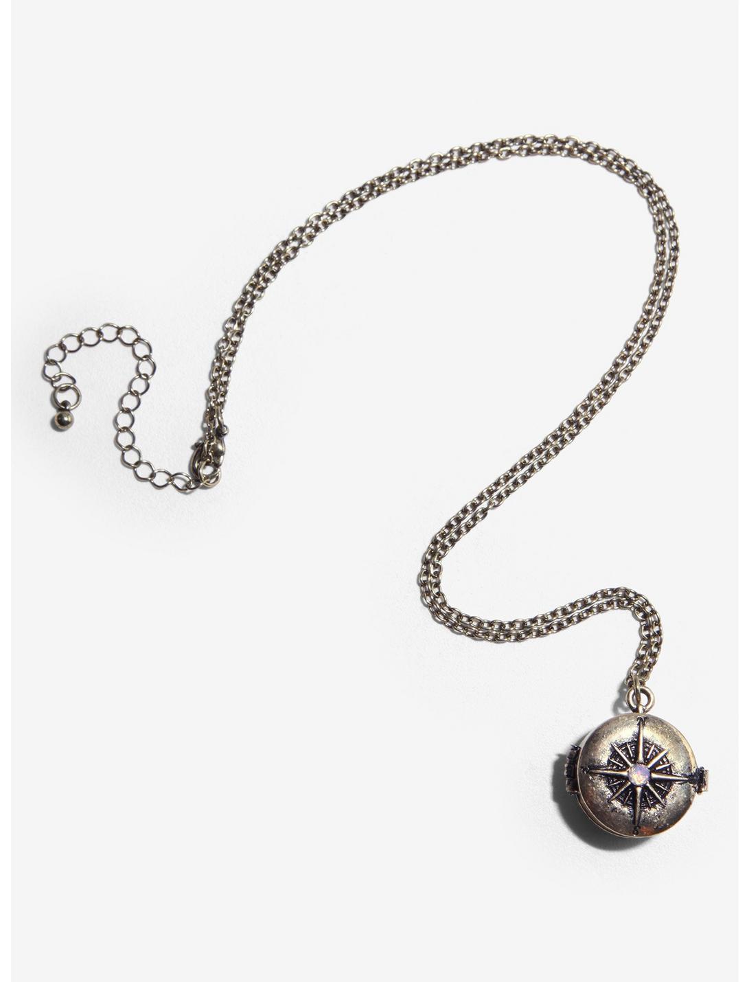 Gold Compass Opal Necklace, , hi-res
