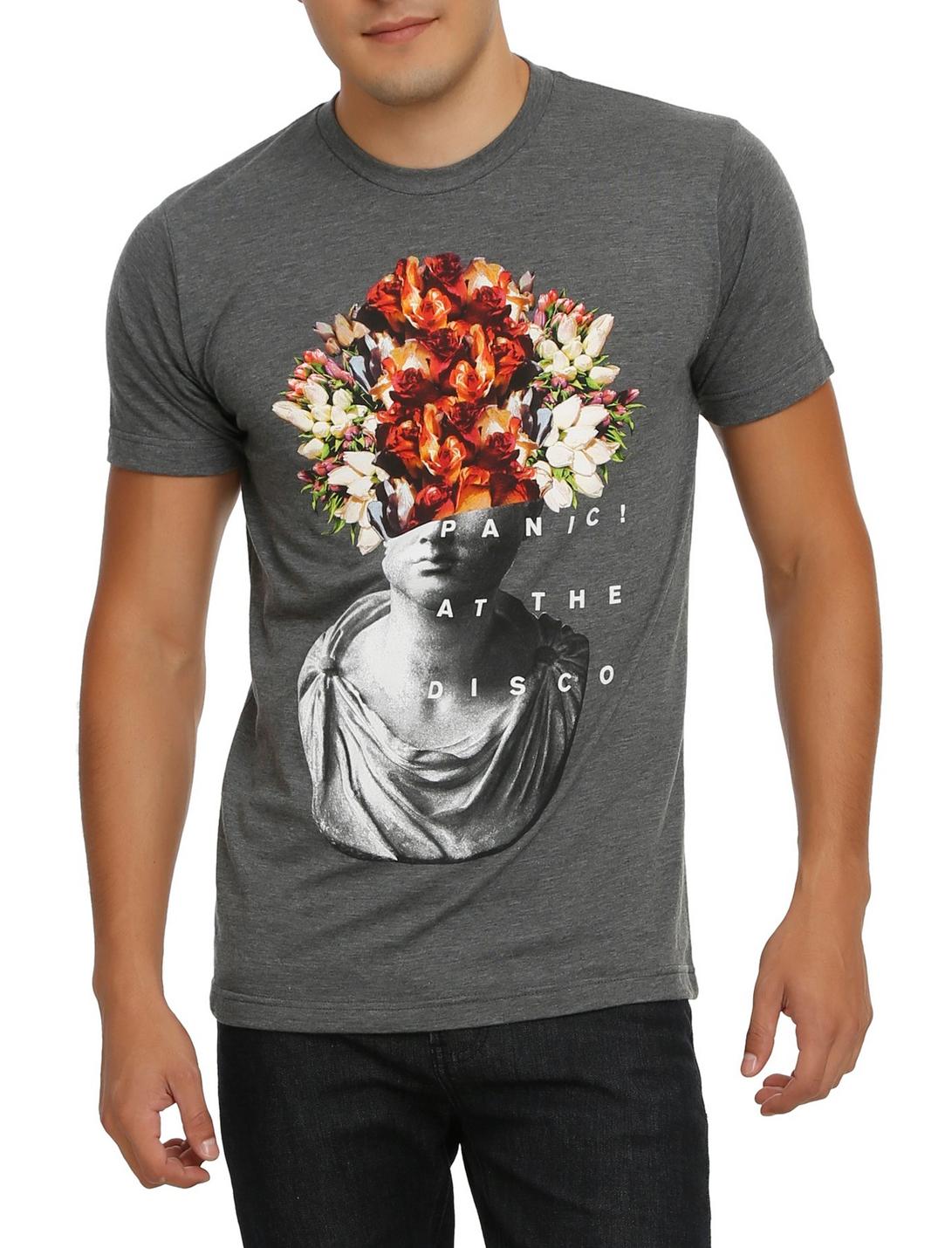 Panic! At The Disco Flower Head T-Shirt, HEATHER GREY, hi-res
