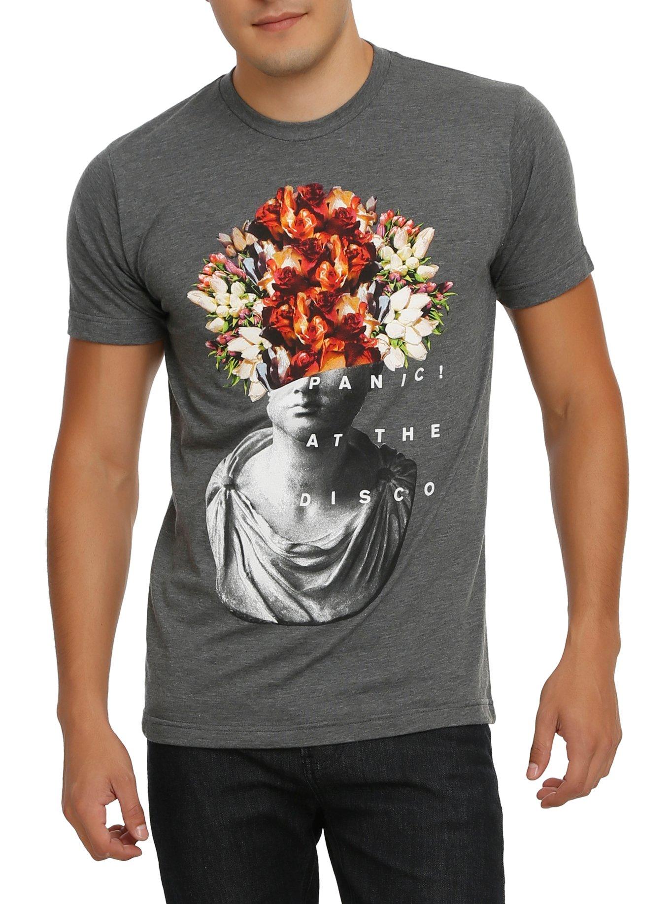 panic at the disco flower head shirt