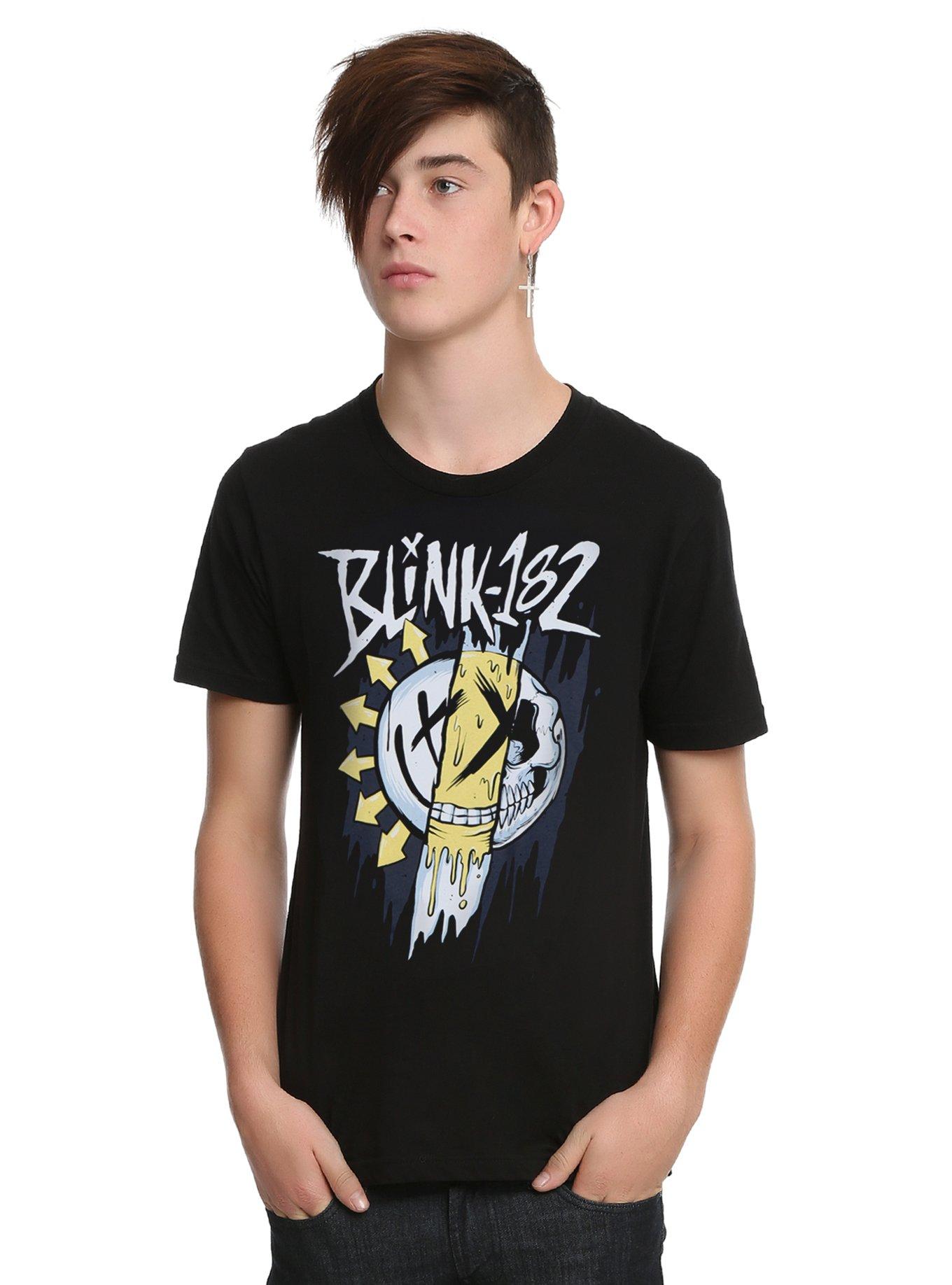 Blink-182 Triple Face T-Shirt, BLACK, hi-res