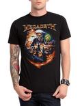 Megadeth Drop Bombs T-Shirt, BLACK, hi-res