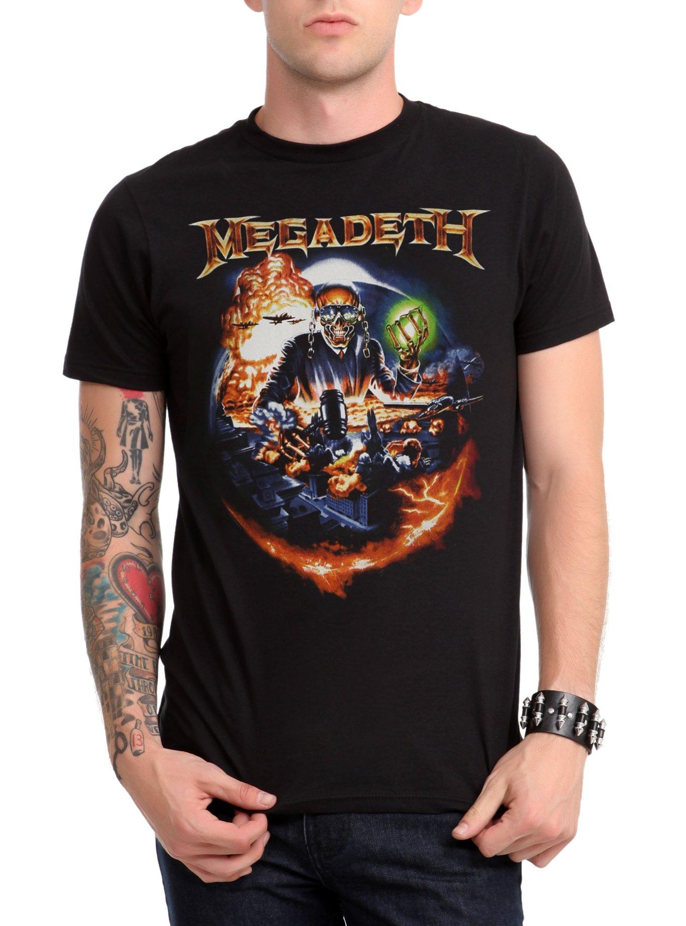 Megadeth Drop Bombs T-Shirt, BLACK, hi-res