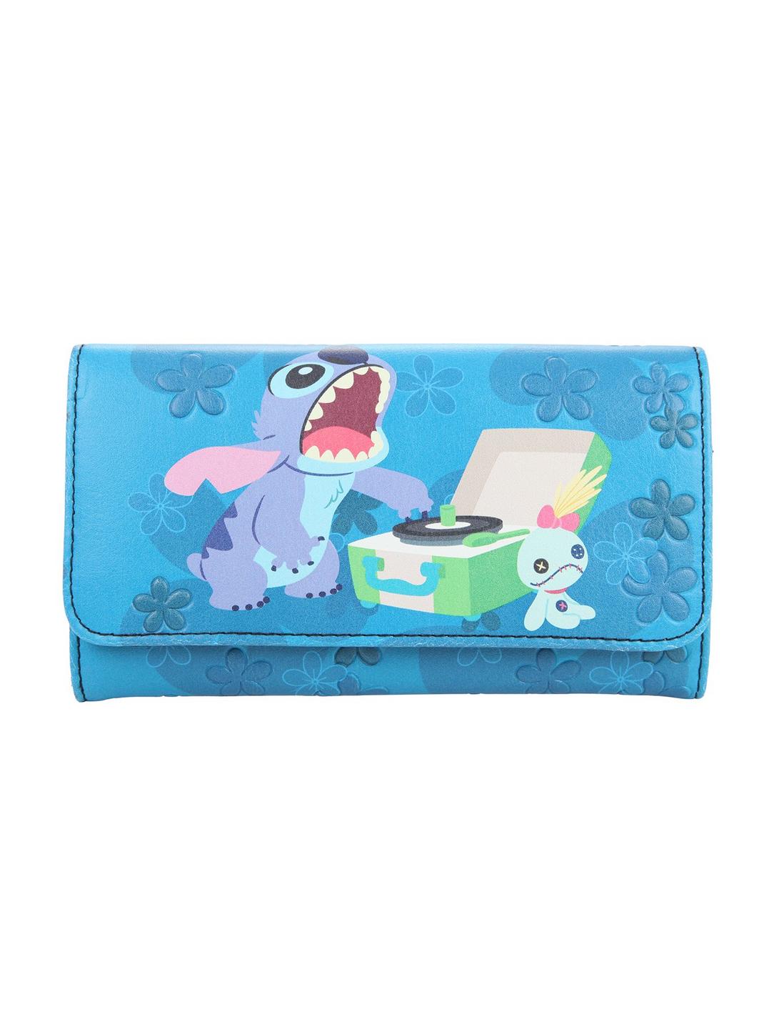 Disney Lilo & Stitch Record Player Flap Wallet, , hi-res