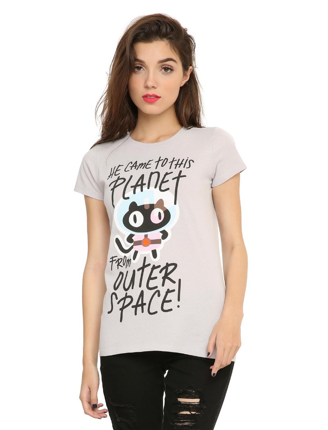 Steven Universe Cookie Cat From Outer Space Girls T-Shirt, WHITE, hi-res
