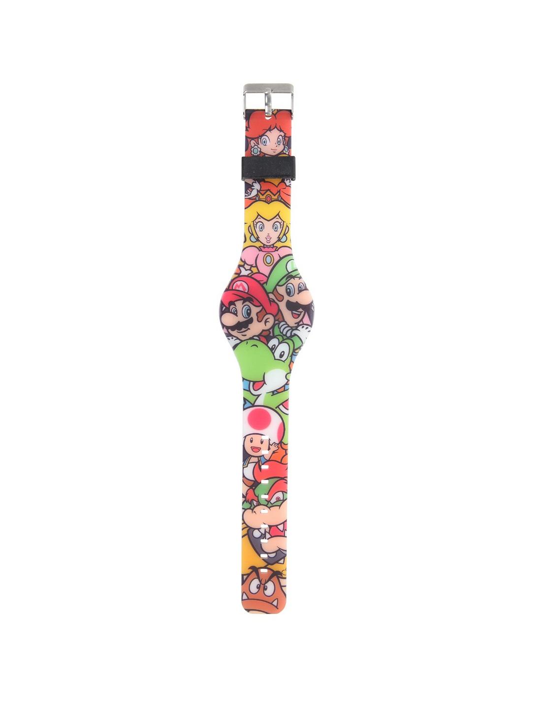 Super Mario Bros & Friends Rubber LED Watch, , hi-res