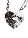 Star Wars Darth Vader Stormtrooper Heart Best Friend Necklace Set, , hi-res