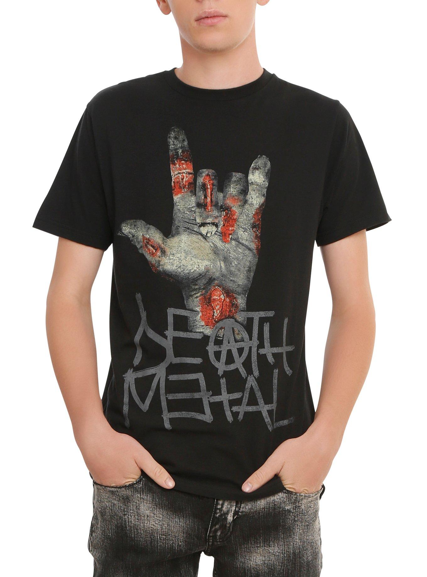 Death Metal T-Shirt, BLACK, hi-res