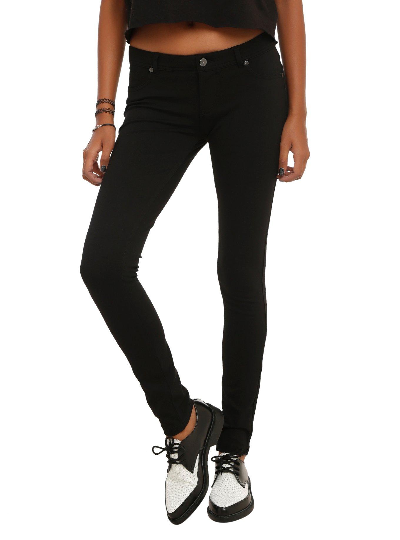 Black Ponte Pants, BLACK, hi-res