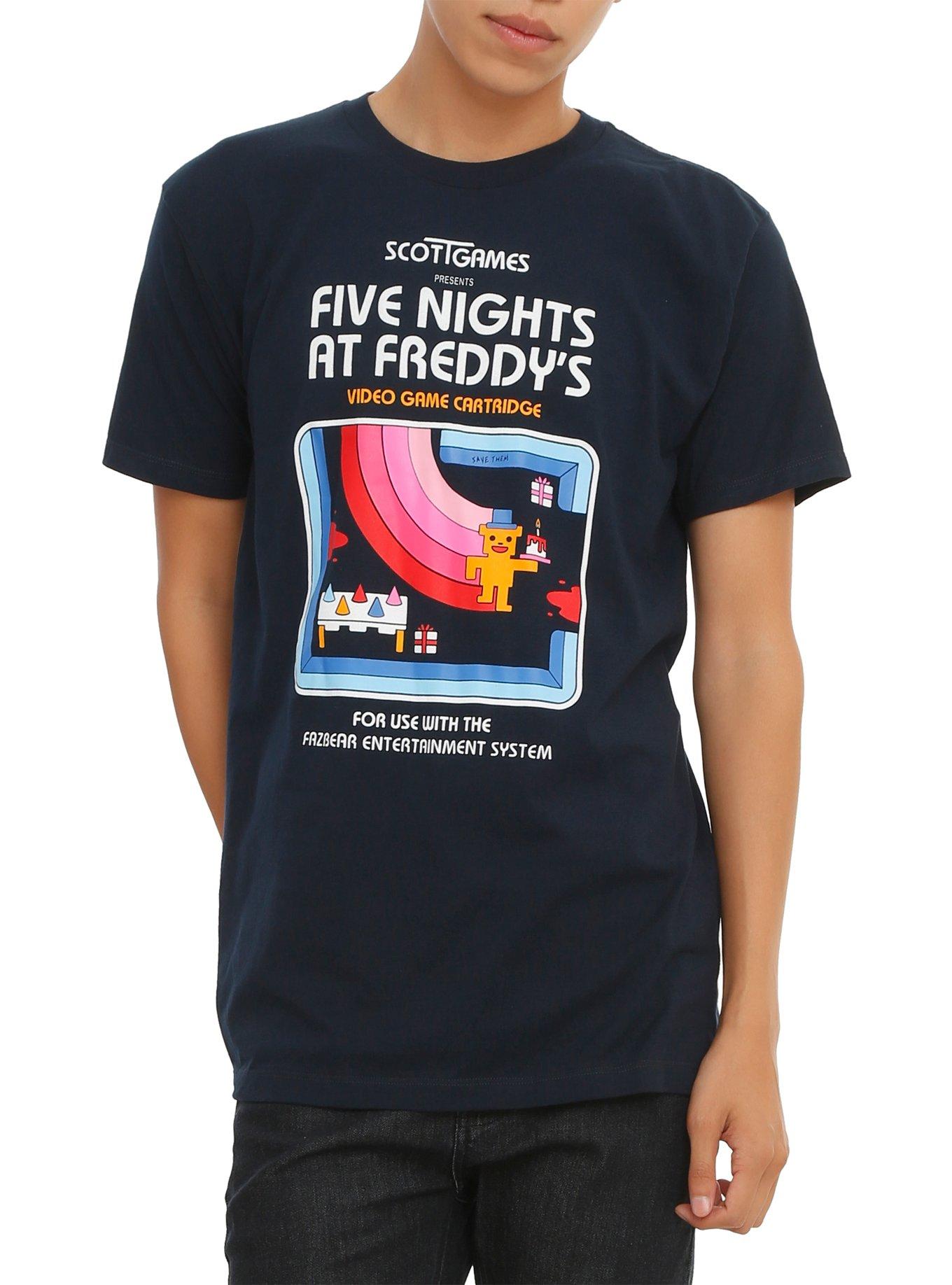 Five Nights At Freddy's Retro Game T-Shirt, NAVY, hi-res
