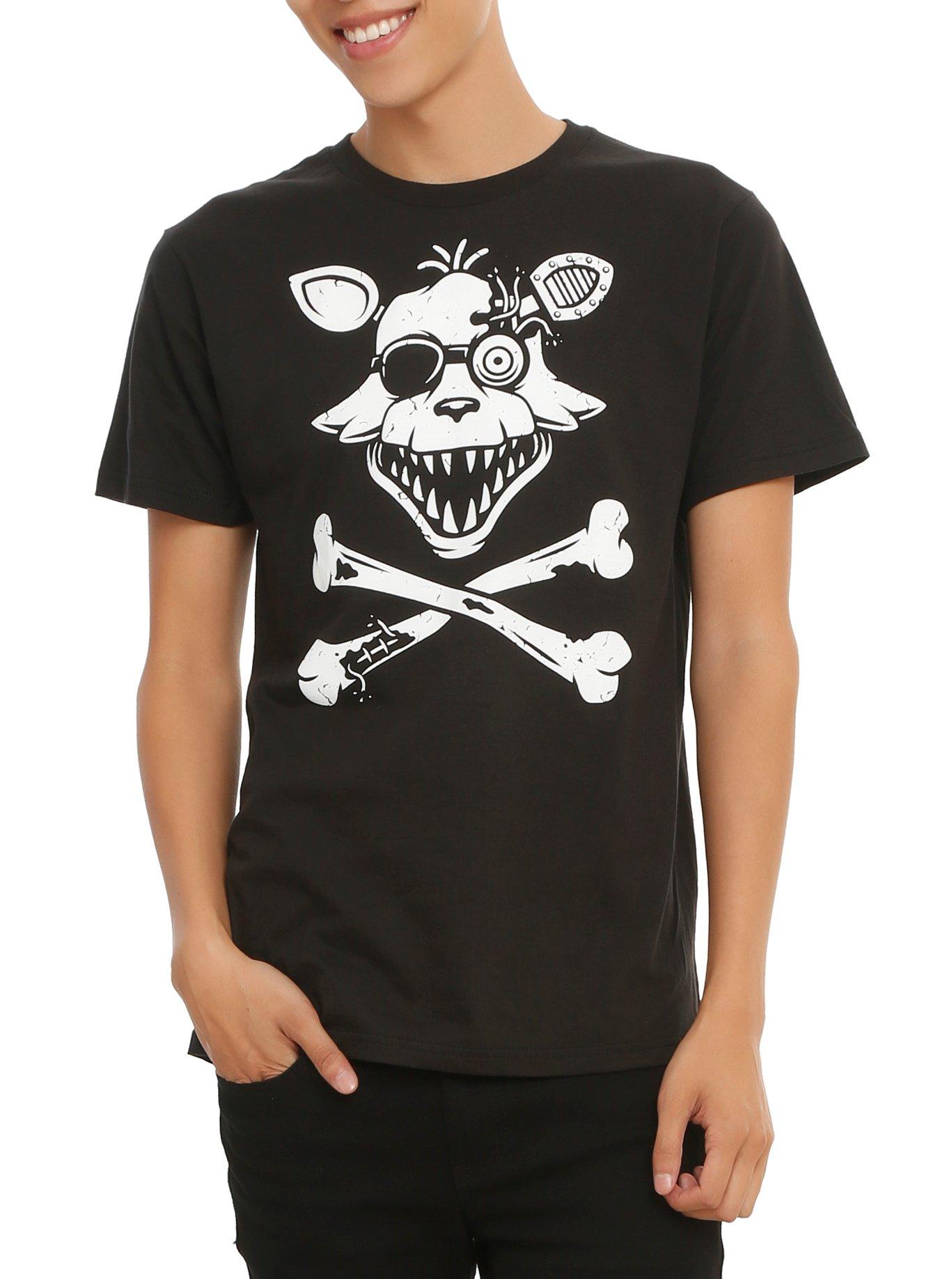 Five Nights At Freddy's Foxy Crossbones T-Shirt, BLACK, hi-res