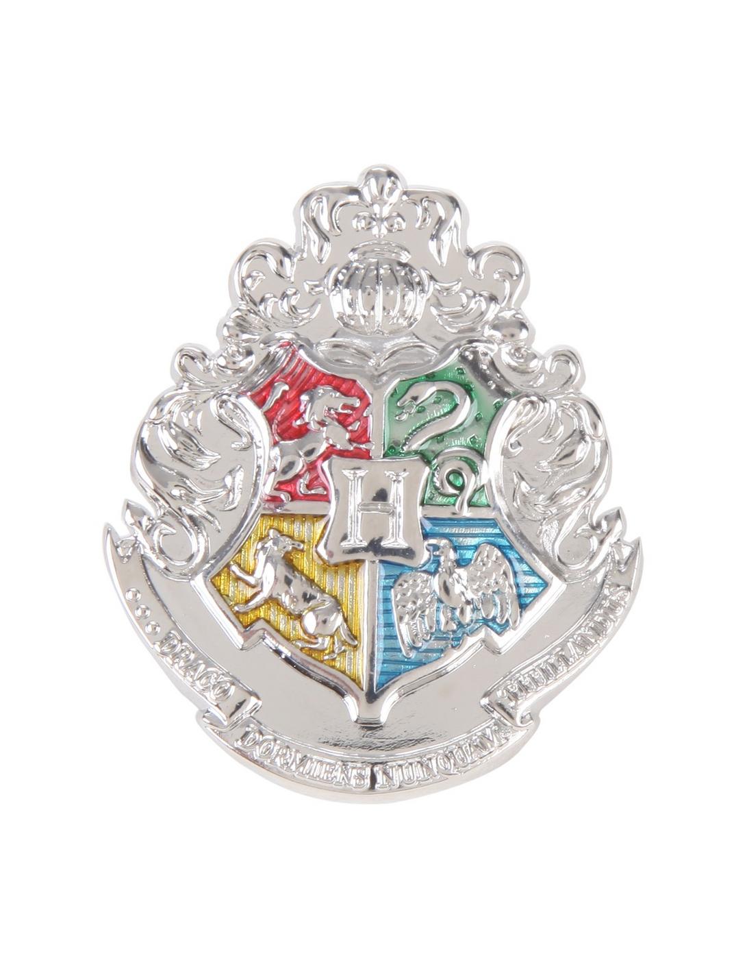 Harry Potter Hogwarts Crest Pewter Pin, , hi-res