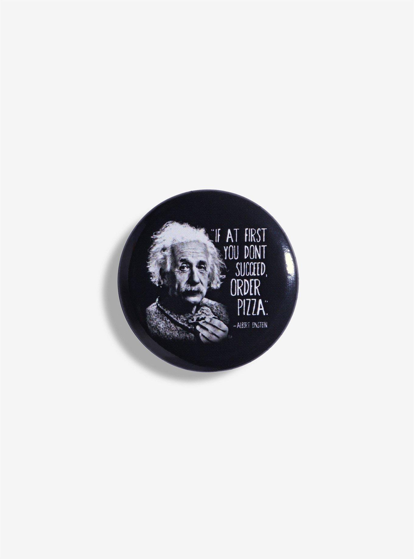 Albert Einstein Pizza Quote Pin, , hi-res