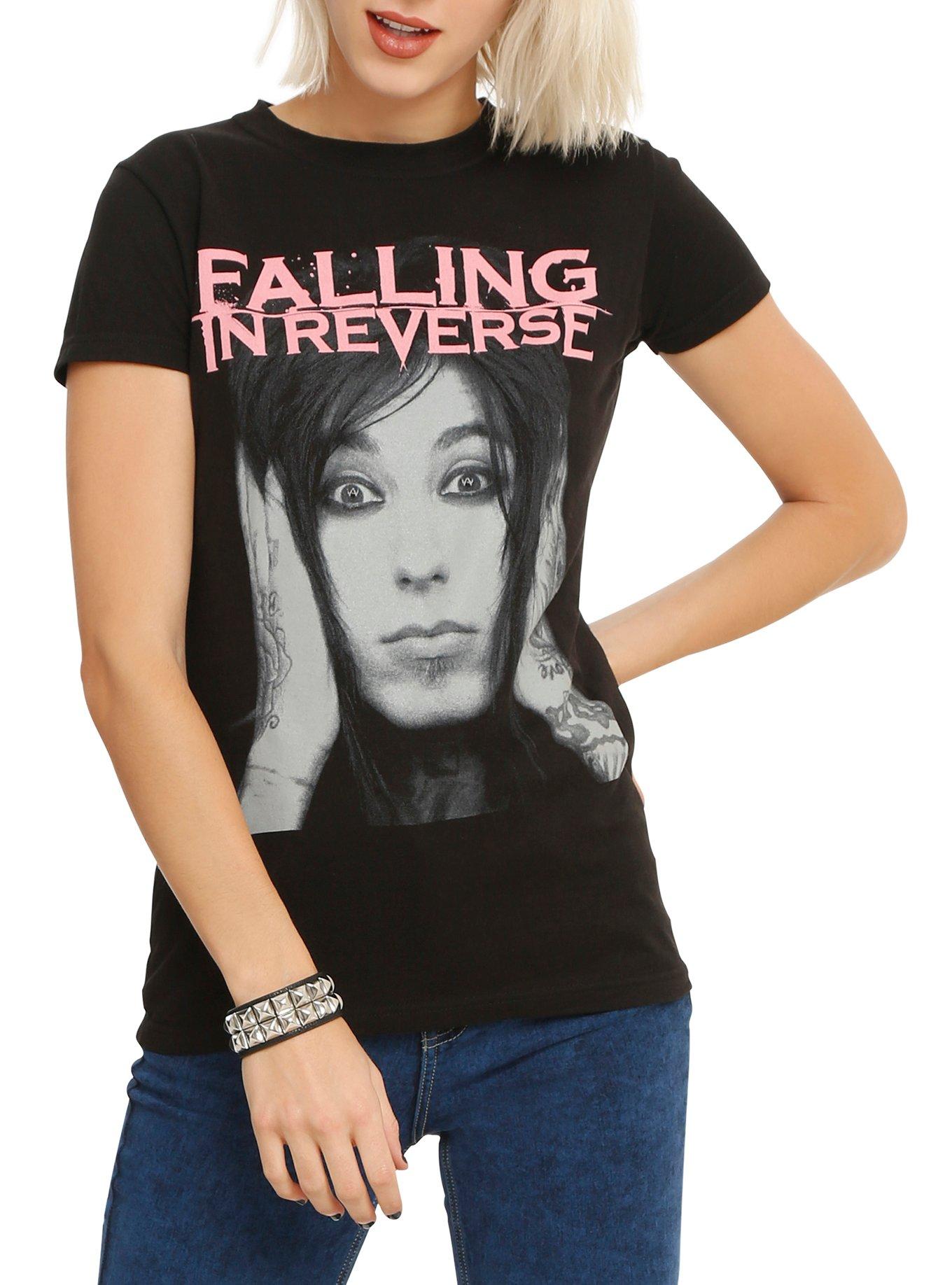 Falling In Reverse Ronnie Face Girls T-Shirt, , hi-res