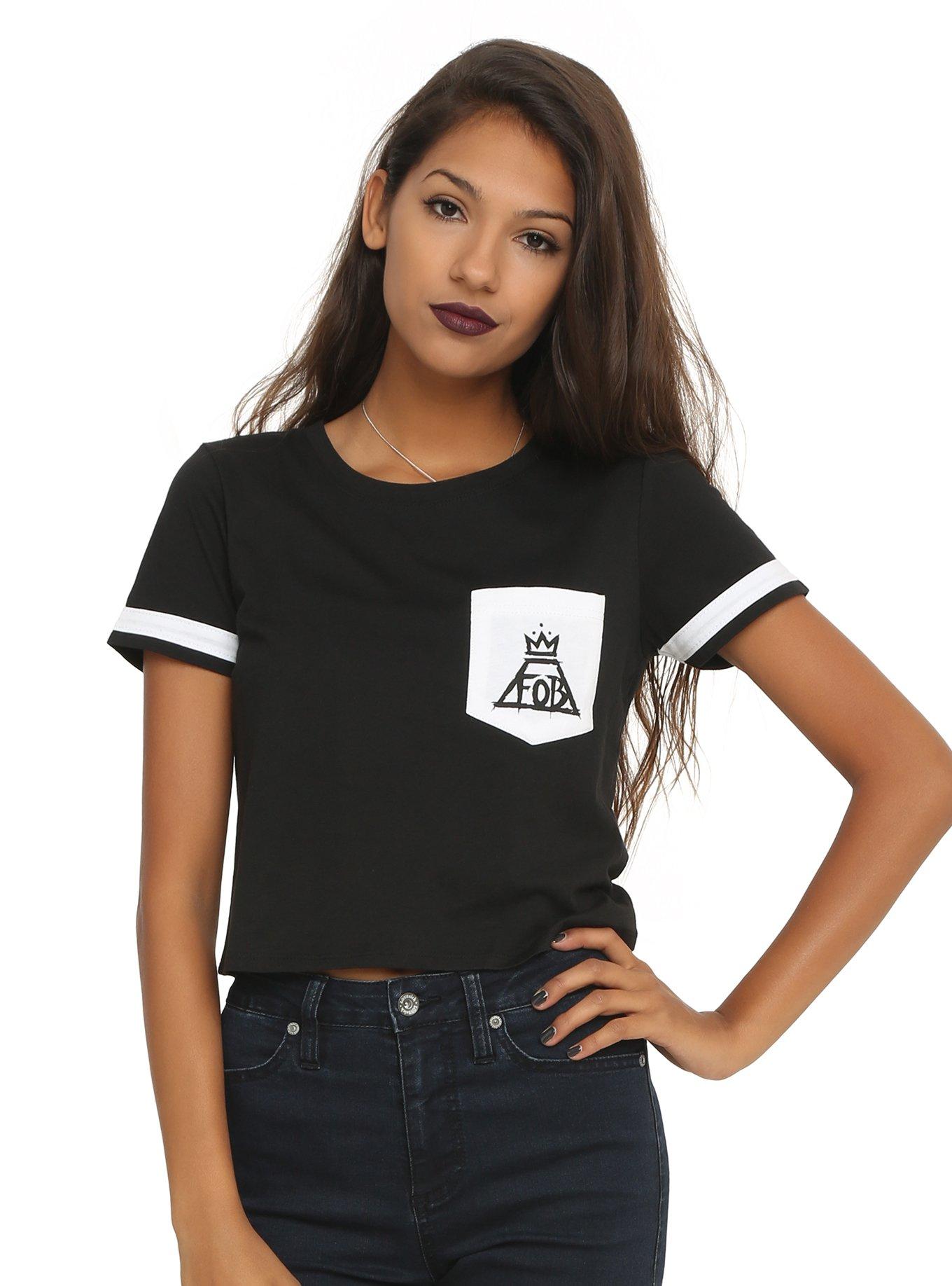Fall Out Boy Pocket Crop Top, , hi-res