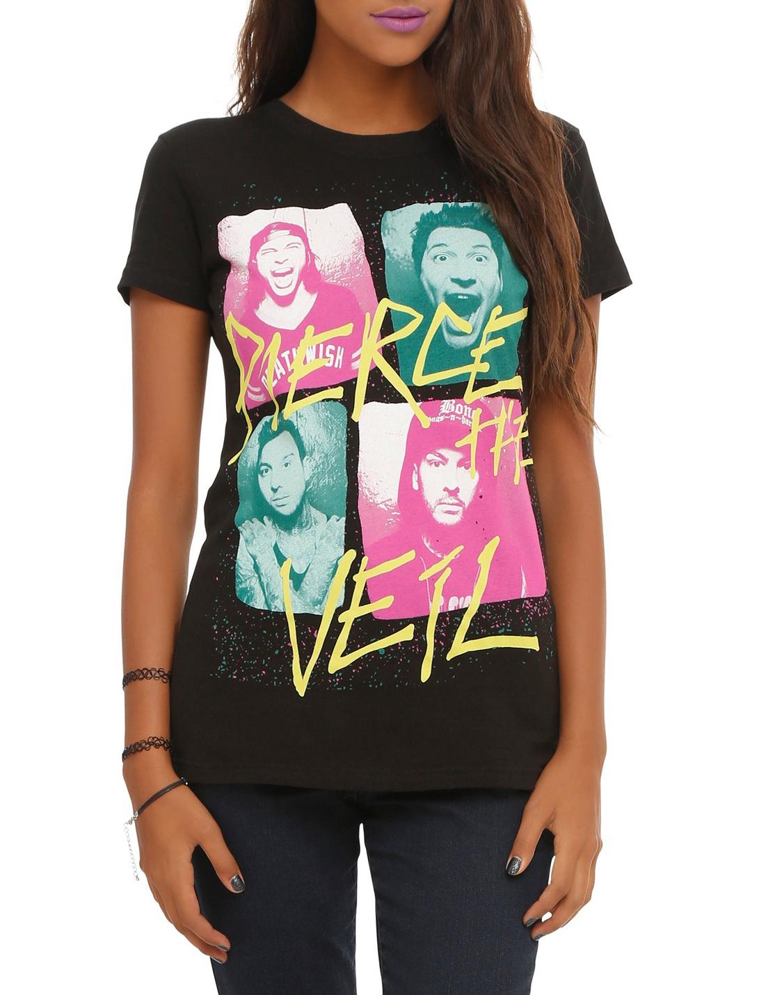 Pierce The Veil Faces Girls T-Shirt, , hi-res