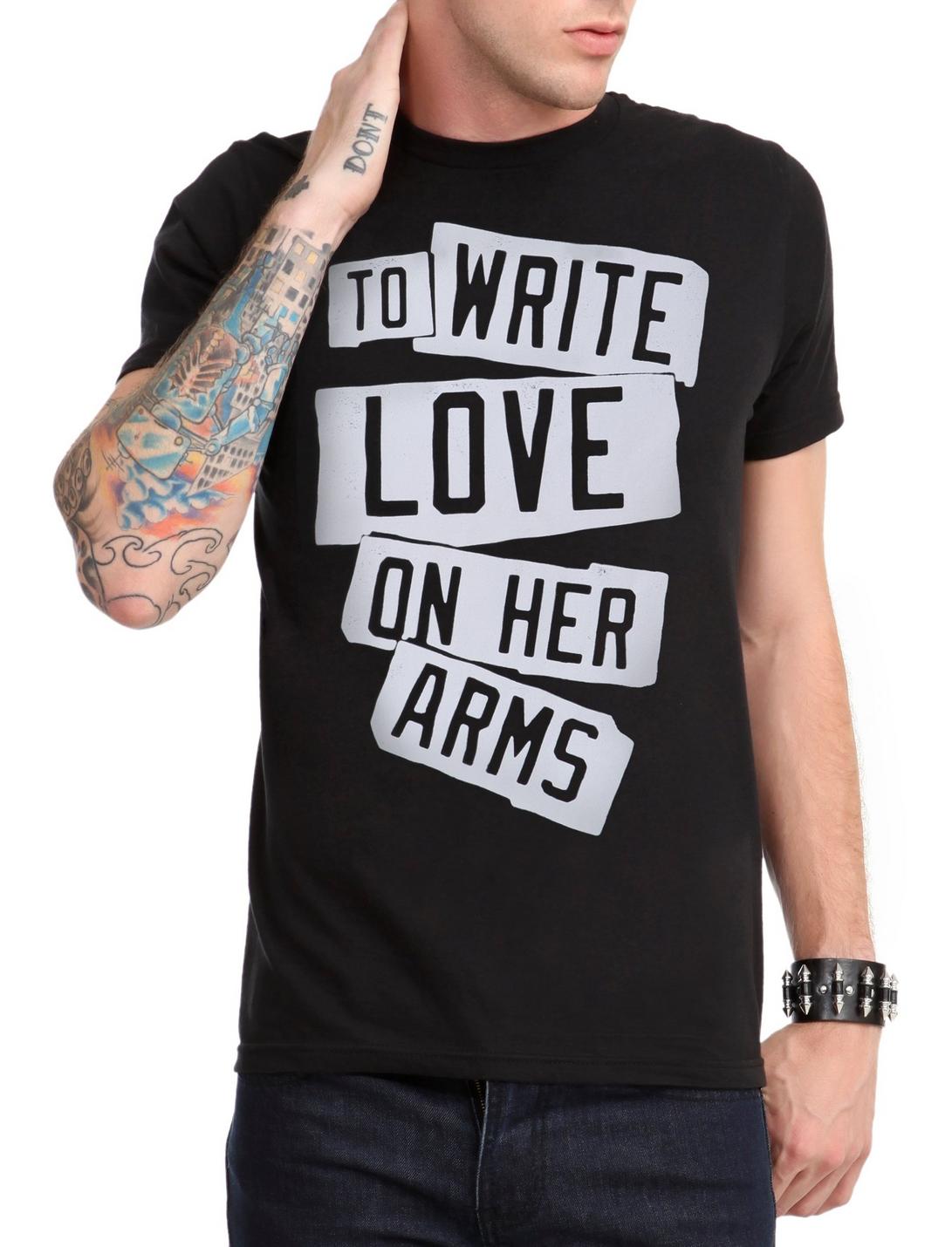 To Write Love On Her Arms Labels Logo T-Shirt, , hi-res