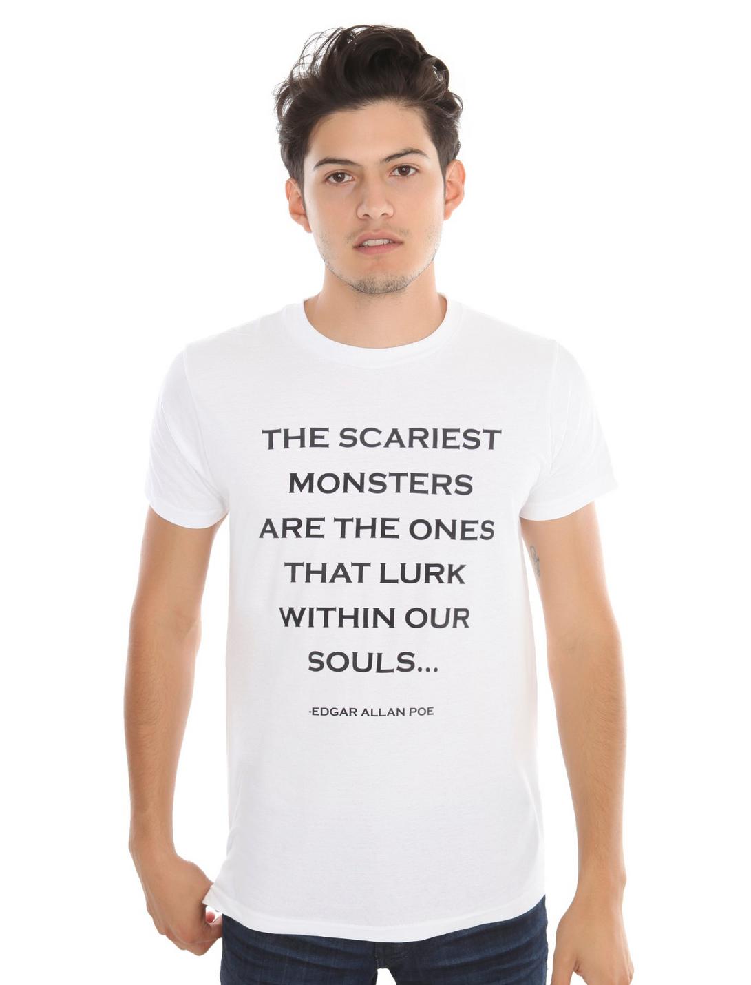 Scariest Monsters Poe Quote T-Shirt, , hi-res