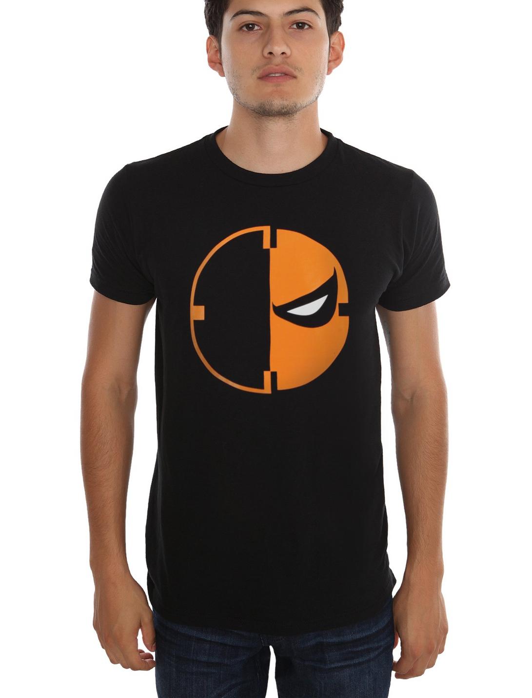 DC Comics Deathstroke Logo T-Shirt, BLACK, hi-res