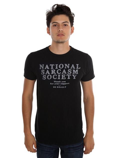 National Sarcasm Society T-Shirt | Hot Topic
