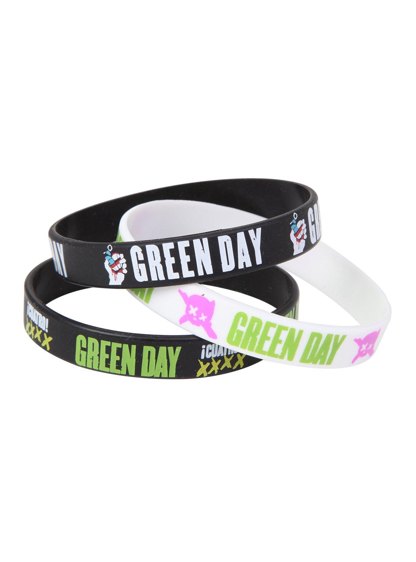 Green Day American Idiot Rubber Bracelet Set, , hi-res