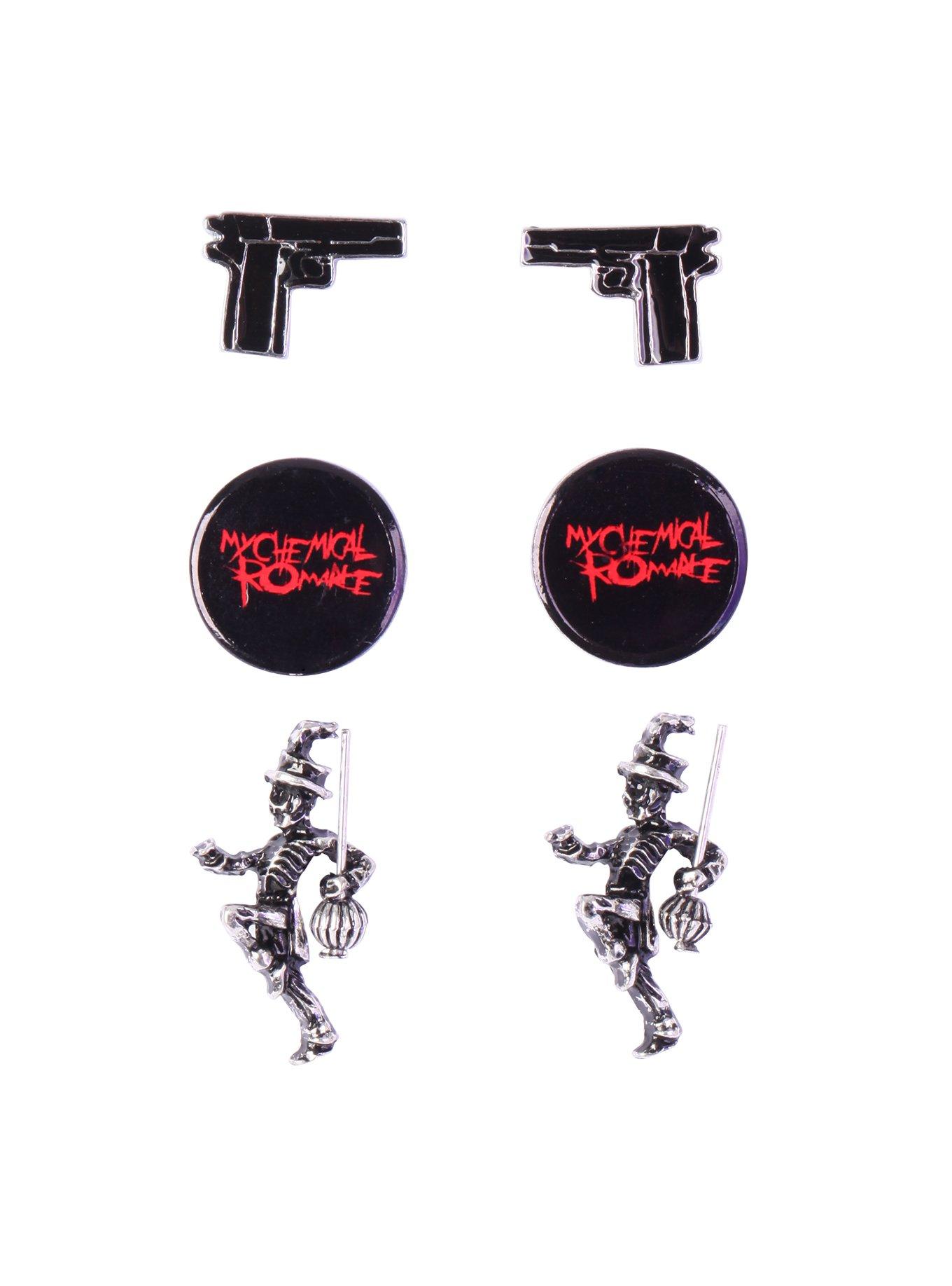 My Chemical Romance 3 Pair Earring Set, , hi-res