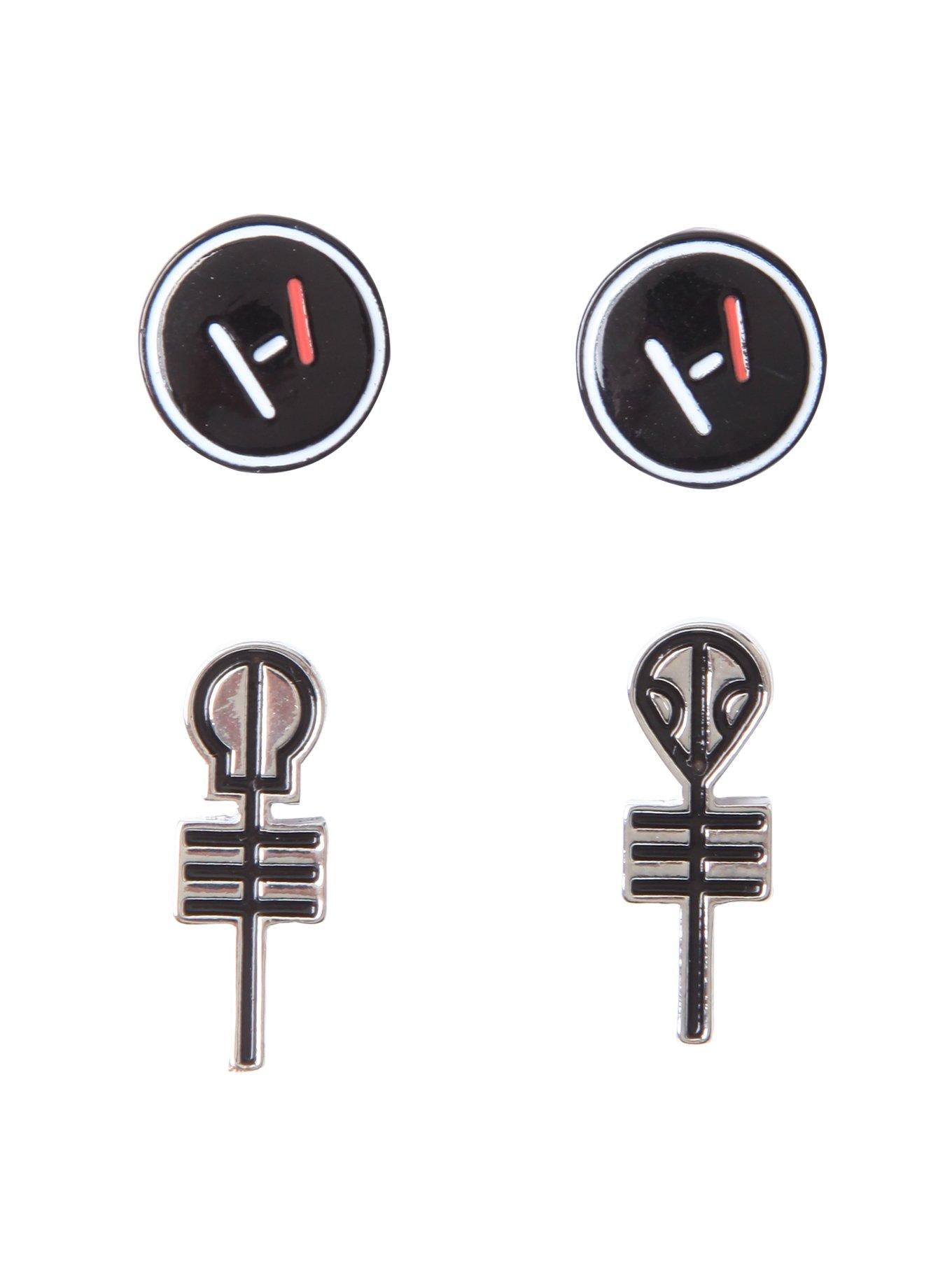 Twenty One Pilots Symbols Earring Set, , hi-res