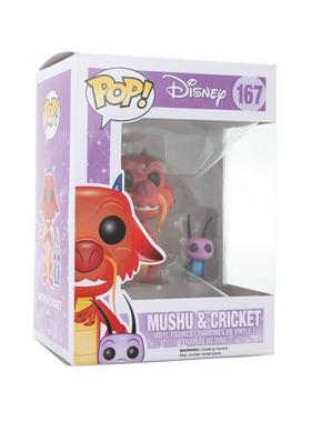 Disney Mulan Mushu & Cricket Vinyl Figure w/ POP Protector Funko Pop Disney Mulan Mushu & Cricket Vinyl Figure w/ POP Protector Funko Pop