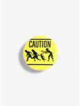 Zombie Caution Cross Road Pin, , hi-res
