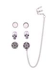 Skull & Pentagram Cuff Earring 3 Pack, , hi-res