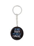 Just A Fangirl Button Key Chain, , hi-res