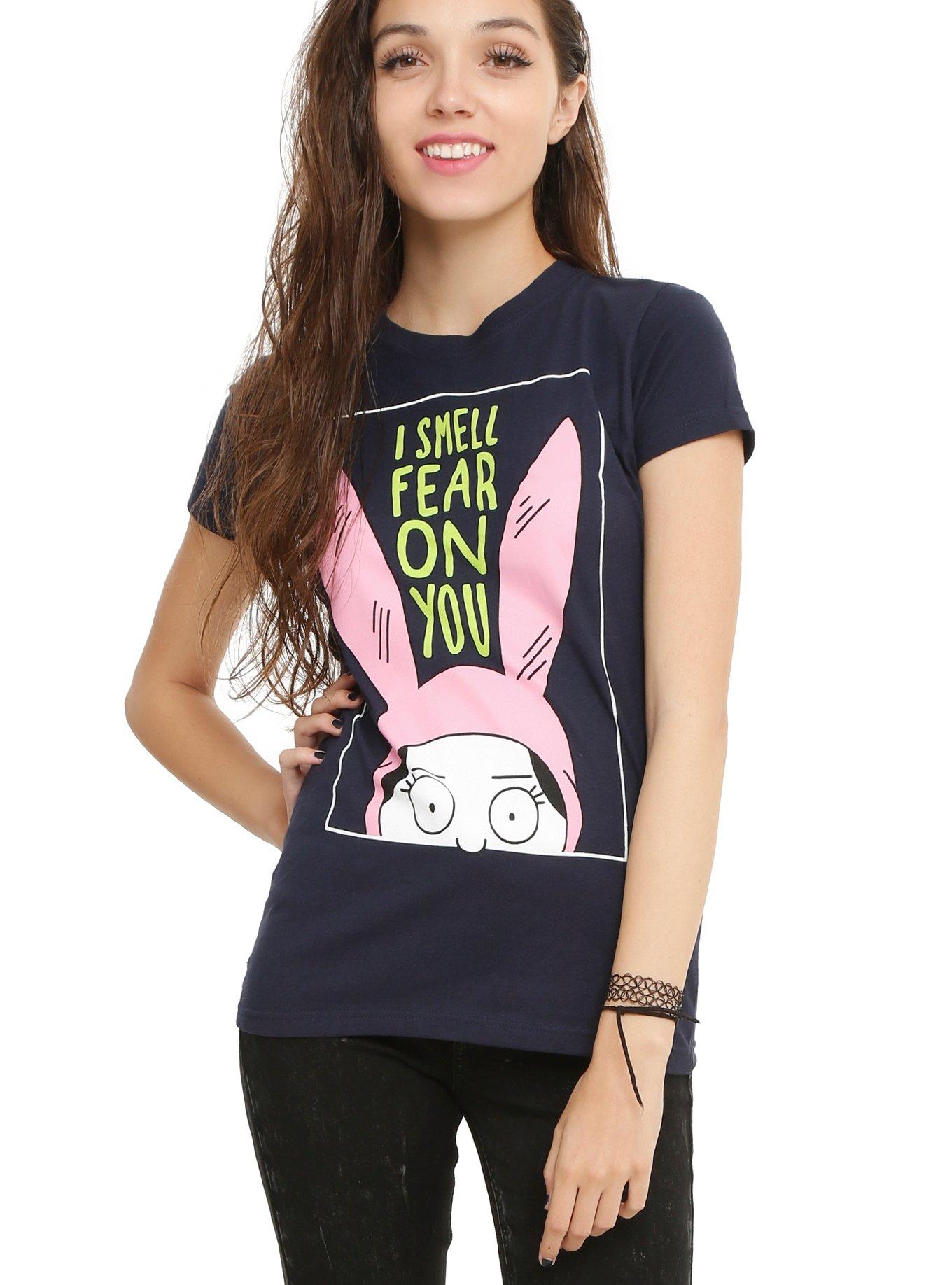 Bob's Burgers Louise I Smell Fear On You Girls T-Shirt, BLUE, hi-res