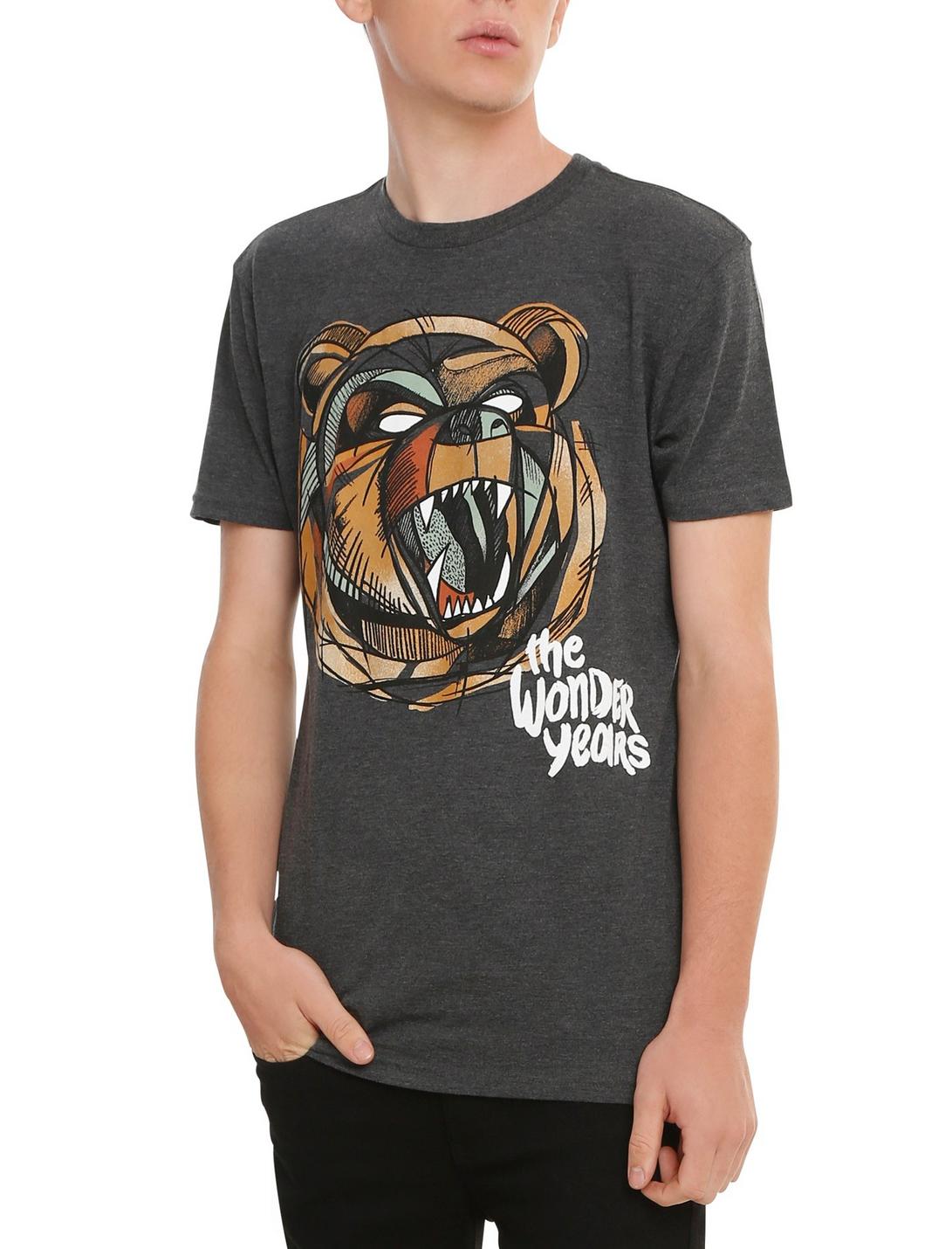 The Wonder Years Bear Head T-Shirt, CHARCOAL, hi-res