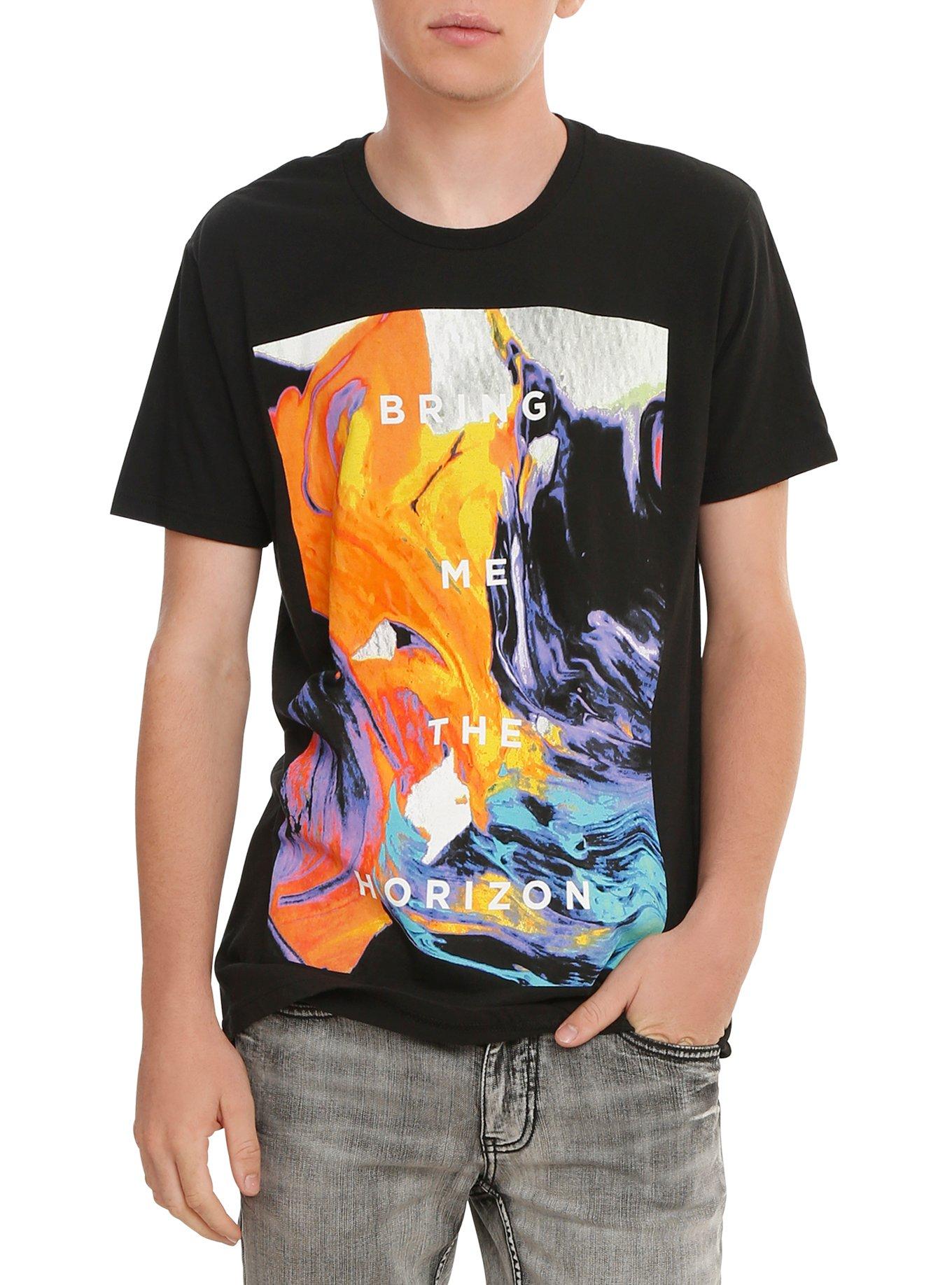 Bring Me The Horizon Painting T-Shirt, BLACK, hi-res